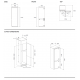 Ψυγειοκαταψύκτης εντοιχιζόμενος Bertazzoni REF60 4BB NP TC-S - 193,7 x 54,0 x 55,0 εκ.