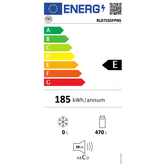 Συντήρηση Bertazzoni RLD75 S5F PNS - Εντοιχιζόμενη Στήλη Συντήρησης