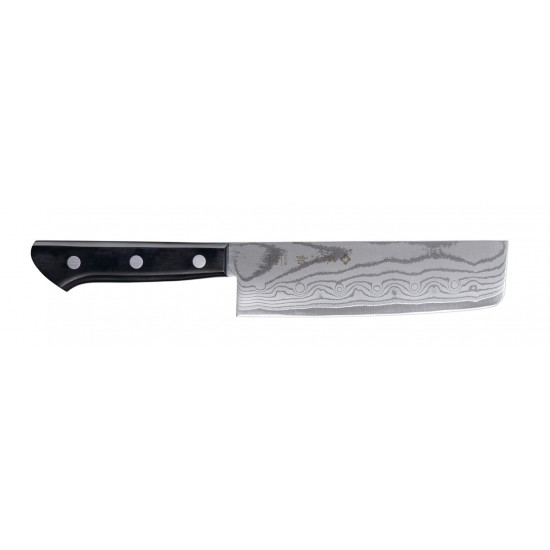 Μαχαίρι Nakiri 16.5 εκατ. από δαμασκηνό ατσάλι Basic Damascus Tojiro