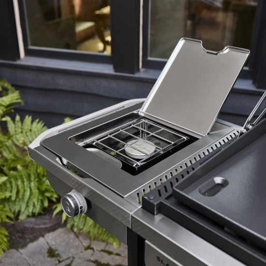 Weber Slate GPSB Premium Griddle 76 cm - Πλάκα Ψησίματος Υγραερίου Με Πλαϊνό Καυστήρα